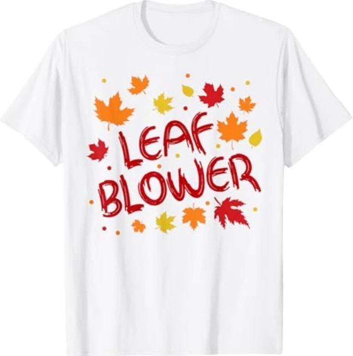 Very Spooktacular Fall Leaf Blower Sucking Leaf Blowers T-Shirt XL