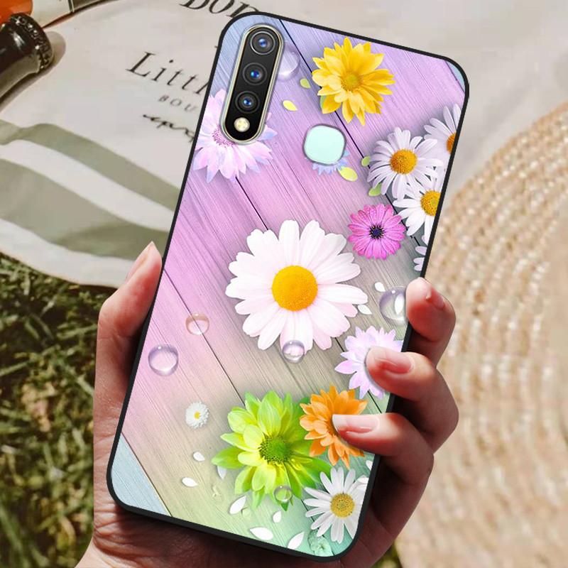 For Vivo Y19 Case Silicone Cover For Vivo 1915 Y19 Y 19 Case 6.53'' Soft TPU Silicon Phone Back Protective Bumper Shells Coque