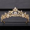 Coroană de Nuntă Bijuterii de Păr Accesorii de Păr de Mireasă Femei Coroană Baroc Strassuri Cristal Tiare Mireasă Regină Coroane de Petrecere Cadou