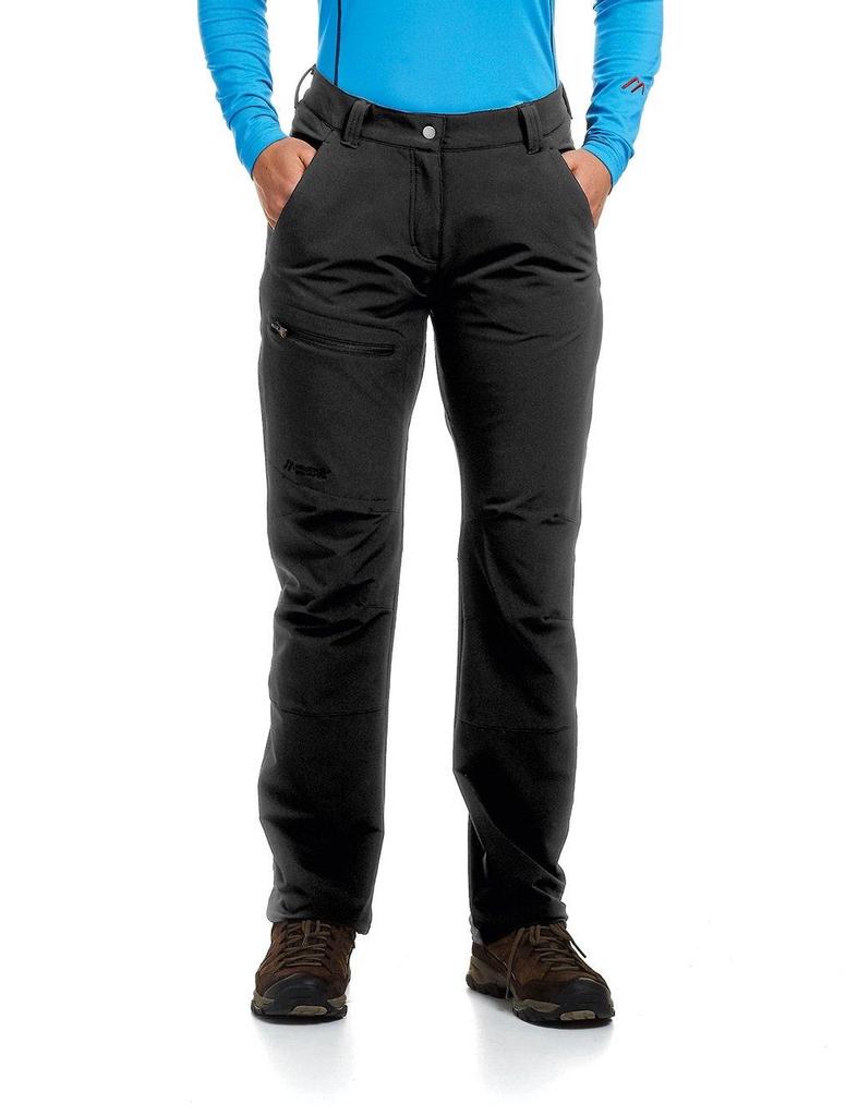 Pantalon Outdoor Femme MAIER – Noir, Taille 42 (L30), 100% Polyamide – Sportif