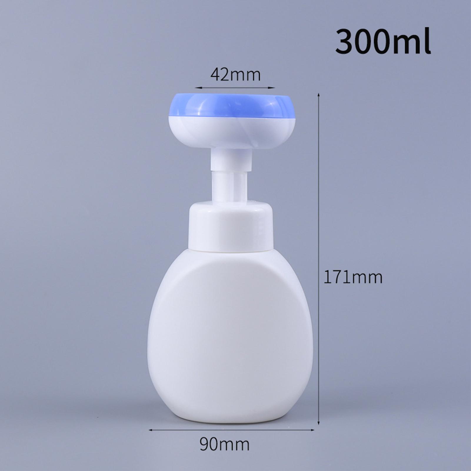 

300 мл Флакон для цветочного мусса с помпой нажимного типа для детского антисептика для рук, мыльного раствора, пены для умывания лица, принадлежность для ванной комнаты синий