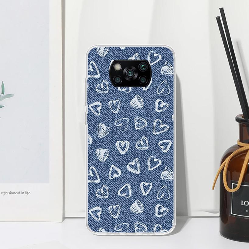 

Jeans Cowboy Denim Printed Phone Case For Xiaomi Poco X7 X6 X5 M7 M8 Pro F7 Ultra Redmi 15C 15 13C 13 12C 12 10 10C 10A Art Fund Redmi 13C
