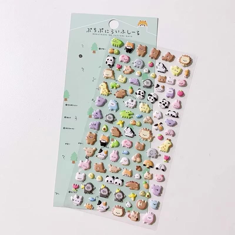 3D Cartoon Foam Animal Stickers: Cute and Versatile for Handbooks and Phone Cases