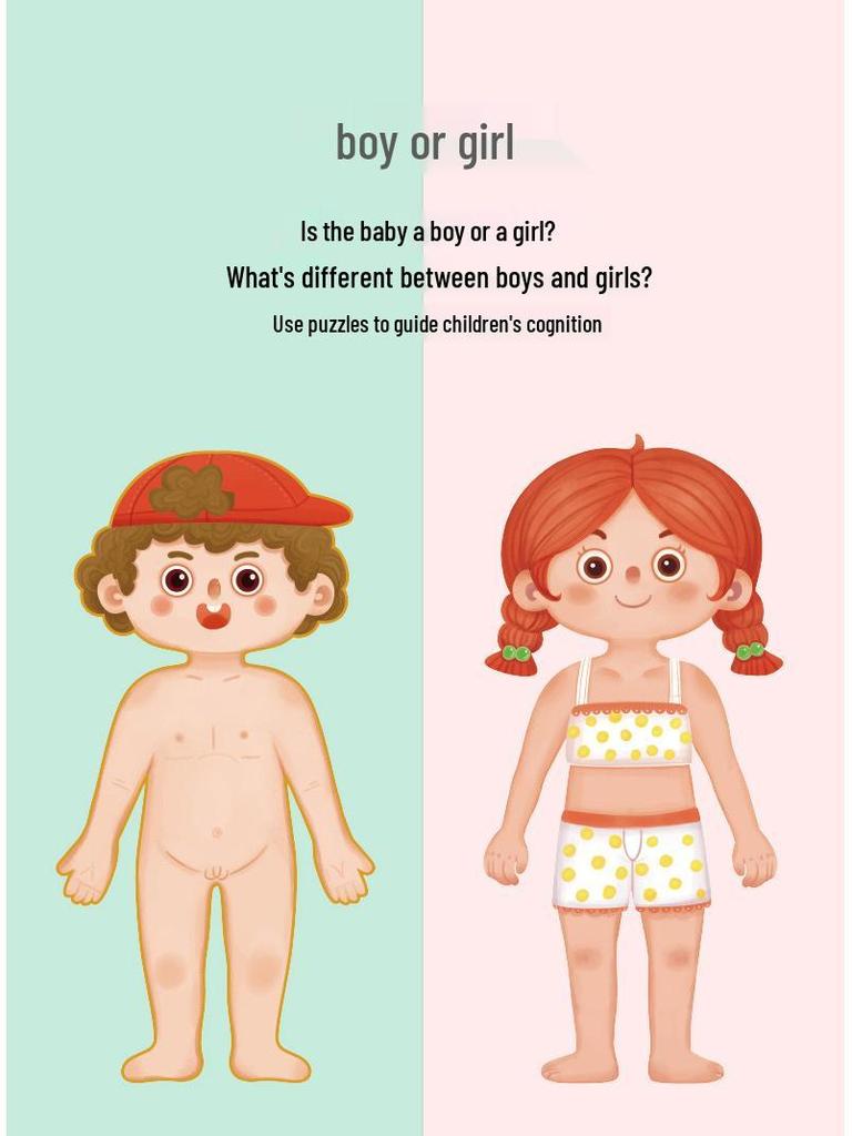 Cartoon Body Puzzle: Fun Educational Toy for Children's Cognitive and Concentration Development