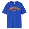 West Coast Of California Print Mens T-Shirt 100% Cotton Loose Tee Clothing Crewneck Menswears Summer Tops