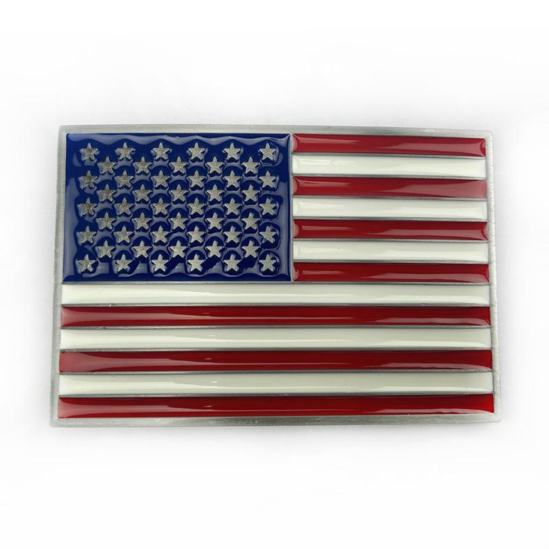4.0cm Wide Western Style Union Jack Belt Buckle - Fashionable UK Flag Design