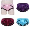 Herren Damen Höschen Seidiger Satin Dessous Sissy Höschen Panties