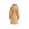 Levis FW22 Solid Color Double-Breasted Mid-Length Trench Coat Women Coats Khaki A3244-0001