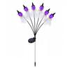 Easy Install Ground Stake Lights Halloween Swaying Ghost Outdoor Decorations, Solar Powered Light, 6 LEDs Spooky Lawn Path Lighting