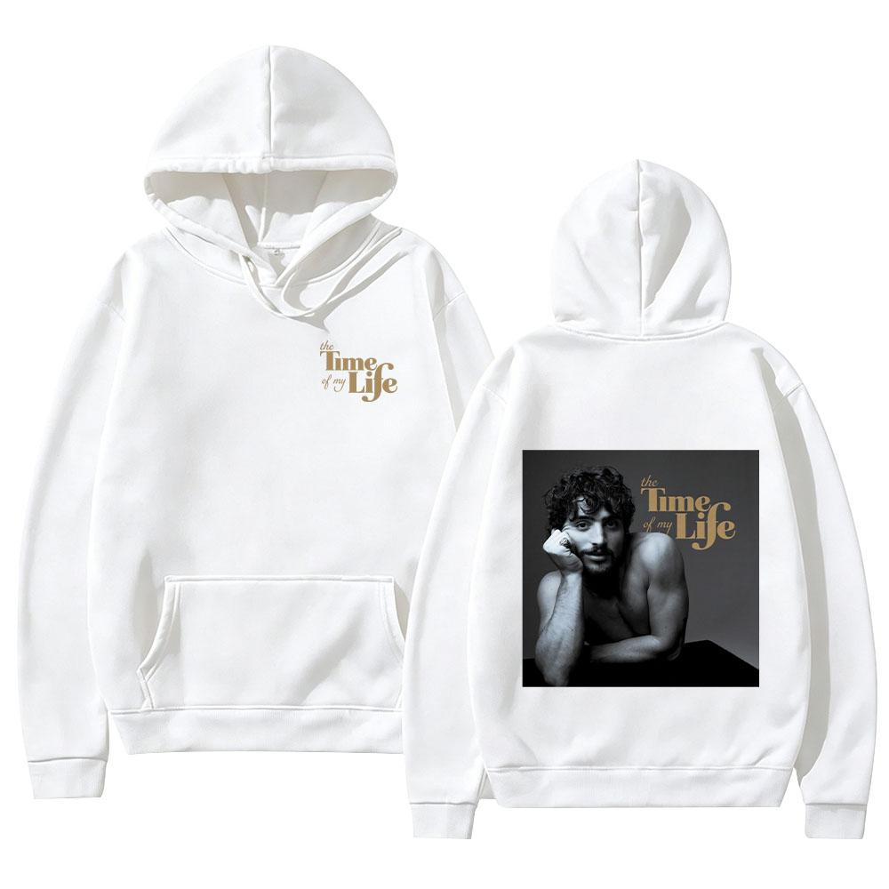 Benson Boone The Time of My Life Hoodies Retro Vintage Print Streetwear Men Fashion Women Casual Long Sleeve Pullover Sweatshirt