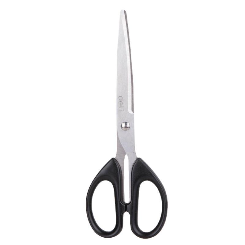 Deli 6009 Large Stainless Steel Round Head Scissors for Students & Office Use