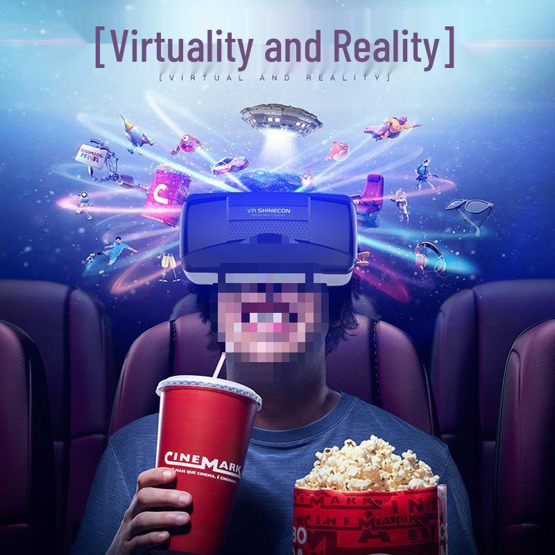All-in-One VR Headset: Mobile 3D Cinema & Gaming Experience