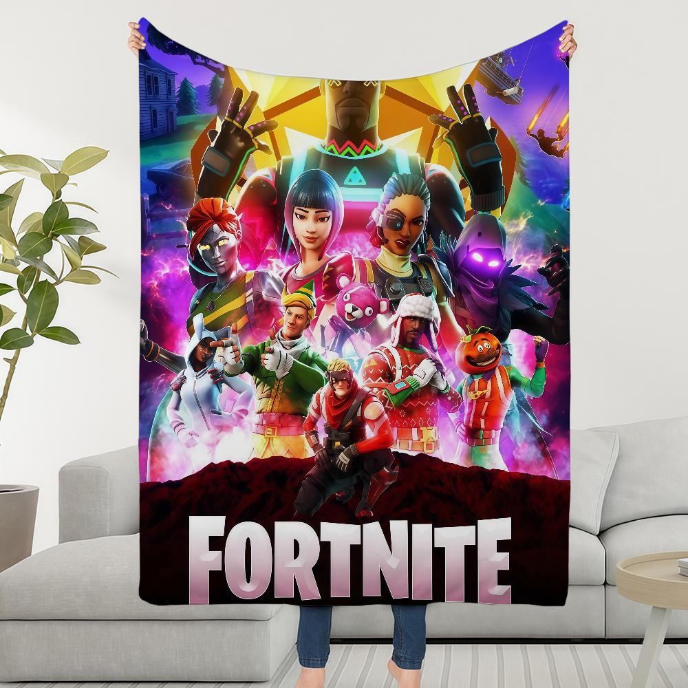Game F-FORTNITES-ES Blanket Soft Warm Furry Throw Super Kids Toys Bed Sofa Car Cradle