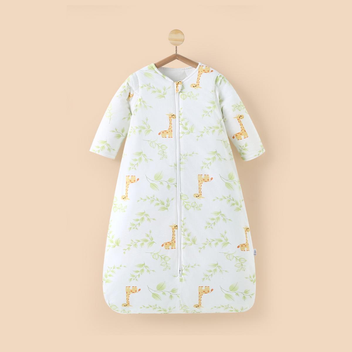 

Осінньо-зимовий спальний мішок для немовлят: Товста, Тепла, Протиударна Ковдра зі Знімними Рукавами 80 cm Length (M)