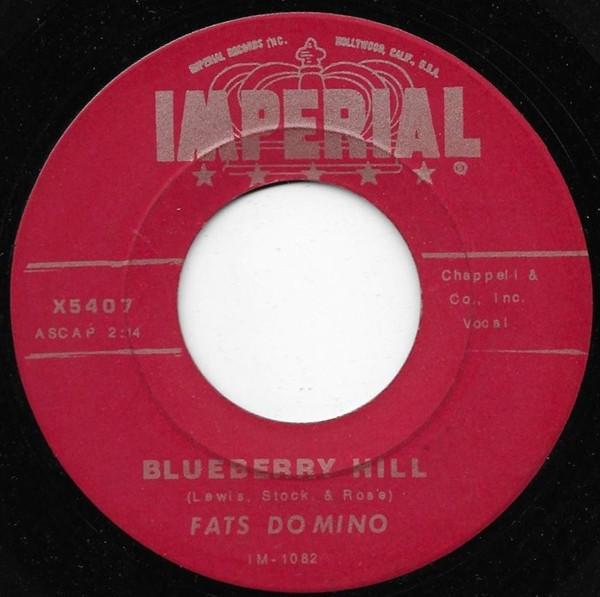 

7inch Record FATS DOMINO - Blueberry Hill X5407 Imperial UK Rock Used