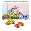 Montessori Holz DIY Auto Spielzeug für Kinder Unbemalte Autos Modell Malen Kritzelkunst Unfertige Bastelarbeiten Vorschul-Lernspielzeug