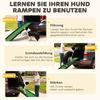 Foldable Dog Ramp with Artificial Anti-slip Surface, Portable & Lightweight, for Cars, Home, 155 x 38.5 x 15.5 cm