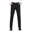 Pants Men's Spring and Autumn New Men's Breathable Small Straight Casual Pants Versatile Business Blue Solid Color Elastic Pants