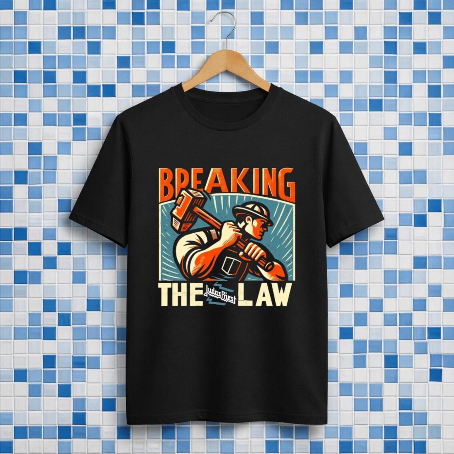 Judas Priest Breaking The Law Premium Ultra Cotton Black T-Shirt S