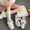 Silberne Ballet-Stil Runde Spitze Innenhöherhöhung Flacher Boden Leichte Öffnung Einzelne Schuhe Damen Sommer Französische Mary Jane Schuhe