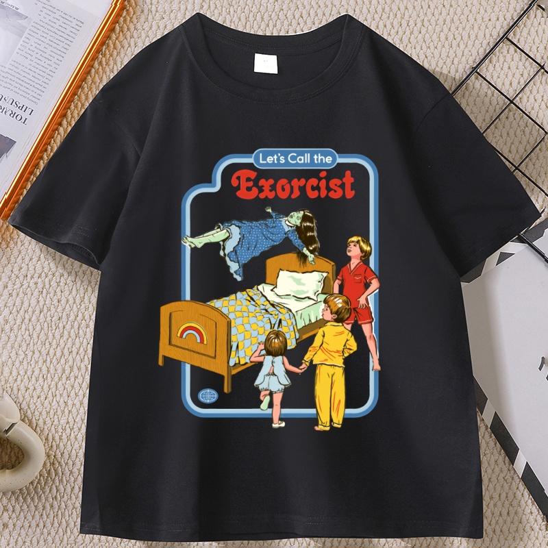 Unisex LetS Call The Exorcist Funny Graphic TShirt Unisex Women Fashion Clothing Cotton Tops Fashion Summer Tee Shirt Clothes