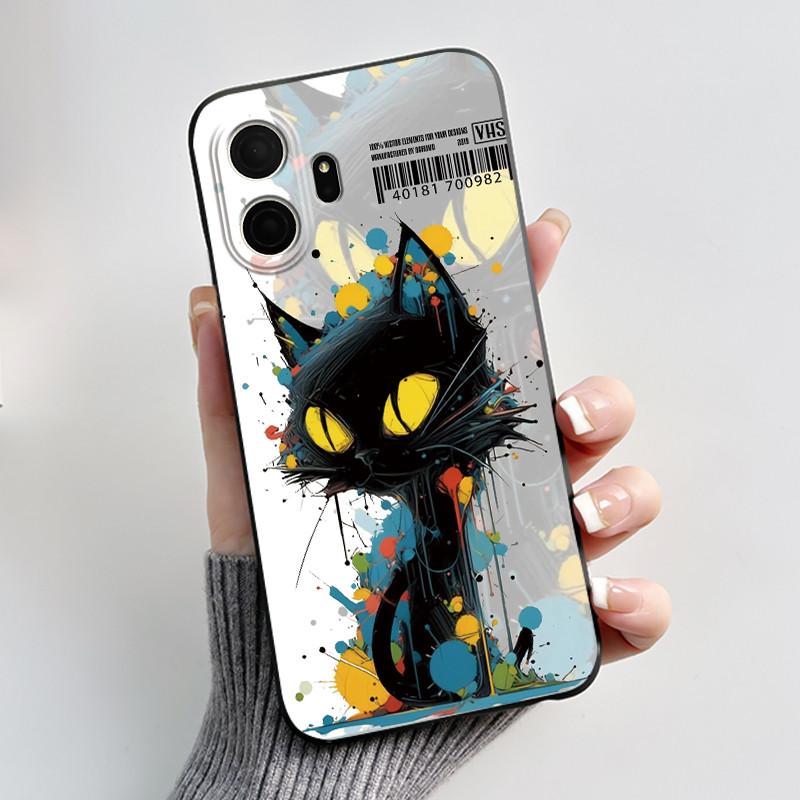 Süße Hülle für TCL K70 5G/TCL K70 SE (T453D) Hülle Case Druck Schale Schutzhülle Weiches Silikon Cartoon Handyhülle Coque