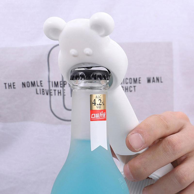 

4 in 1 Bottle Opener Multifunctional Bottle and Can Beer Opener Household Bottle Tightener Kitchen Bar Tools белый