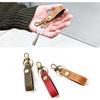 Leo&Aoi Genuine Leather Key Ring, Keychain with Snap Button, Belt Style, Bag Charm, Genuine Leather Key Ring, Horsehide Leather, Leather Key Holder,
