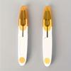 Set of 2 Portable U-shaped Sewing Scissors with Safety Rubber Grips; Ergonomic Mini Scissors, Ideal for Cutting Fabric, Embroidery and Quilting