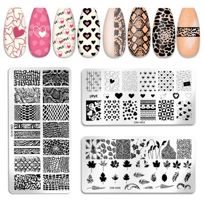 Piastre per Stamping Unghie Convenienti Posizione Precisa Strumenti per Unghie Piastre per Stamping Nail Art