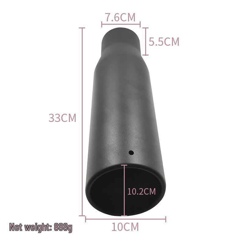 7.6 Caliber Brushed Stainless Steel Muffler Tailpipe Decorative Accessory