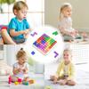 Plastics Slide Puzzle Board Game Colorful Puzzle Intelligence Toys  Family Parent Child