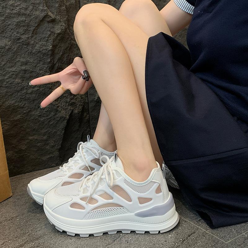 Fashion Mesh Breathable Women Shoes for Women In Summer 2025 Popular Fashion Versatile Soft Sole Anti Slip Shock-absorbing Sports Shoes