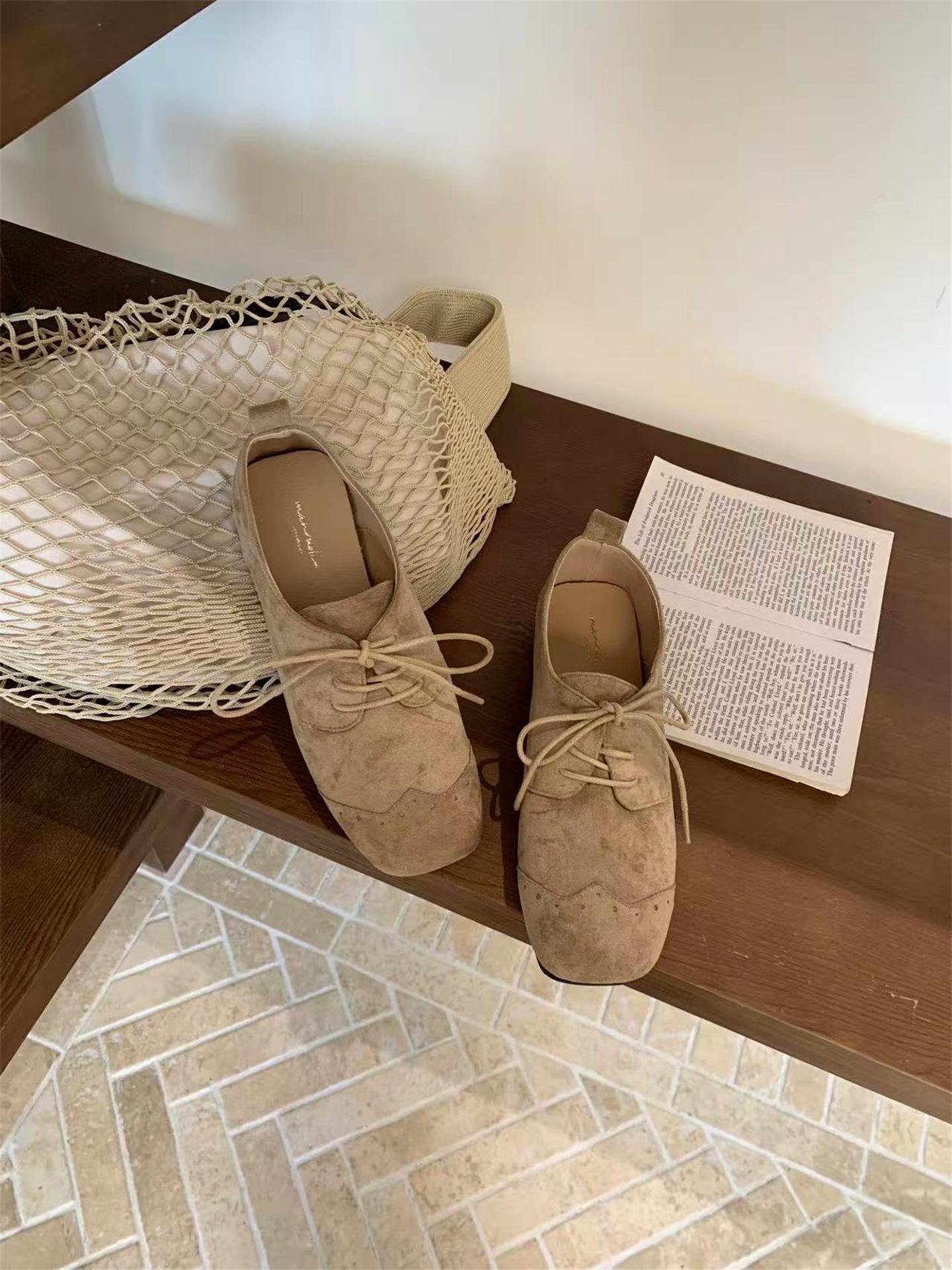 

Inner height increase black British style small leather shoes women s shoes 2025 new spring and autumn retro lace-up loafers single shoes 39