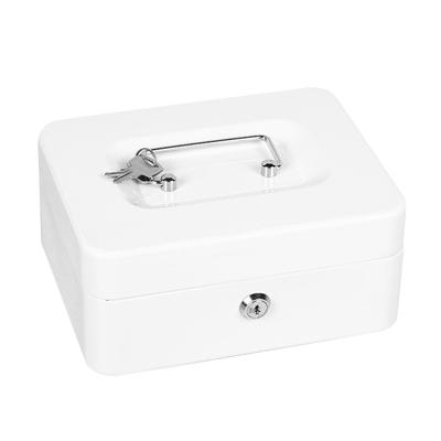 Portable Safe Box with 2 Key Fireproof Anti Theft Multipurpose Security Case Lock Box for Documents