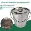 Stainless Steel Measuring Utility Bucket