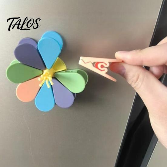 Magnet na ledničku s těsnicími klipy 3D květinové klipy, Ozdoba na svačinu, chléb, jídlo, Svorka na uzavírání sáčků, Kuchyňské doplňky na dekoraci ledničky