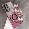 Shockproof Case for Samsung Galaxy S26 S25 FE S24 Plus S23 S22 Ultra A56 A36 A26 A17 A57 A37 Glitter Stand Holder Bracelet Cover