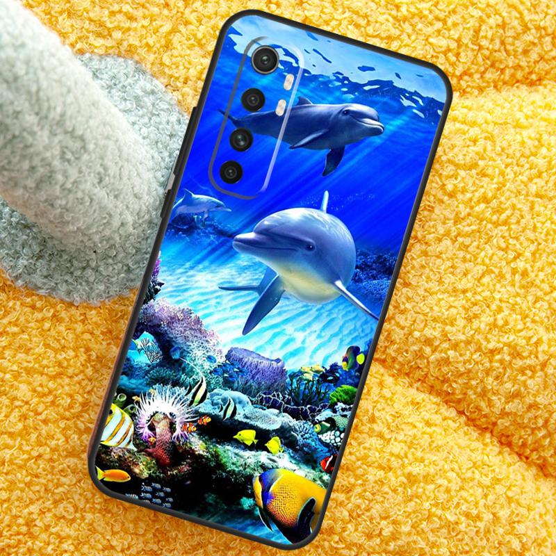 Cute Dolphin Ocean Case For Xiaomi 17 Pro Max 13 14 15 Ultra 13T 14T 15T Cover For POCO X7 X5 X6 F5 F6 F7 F8 Pro