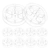 20Pcs Spool Storage Tray Yarn Sewing Spools Embroidery Thread Holder Stitching Empty Winding Plastic Sewing Thread Spools