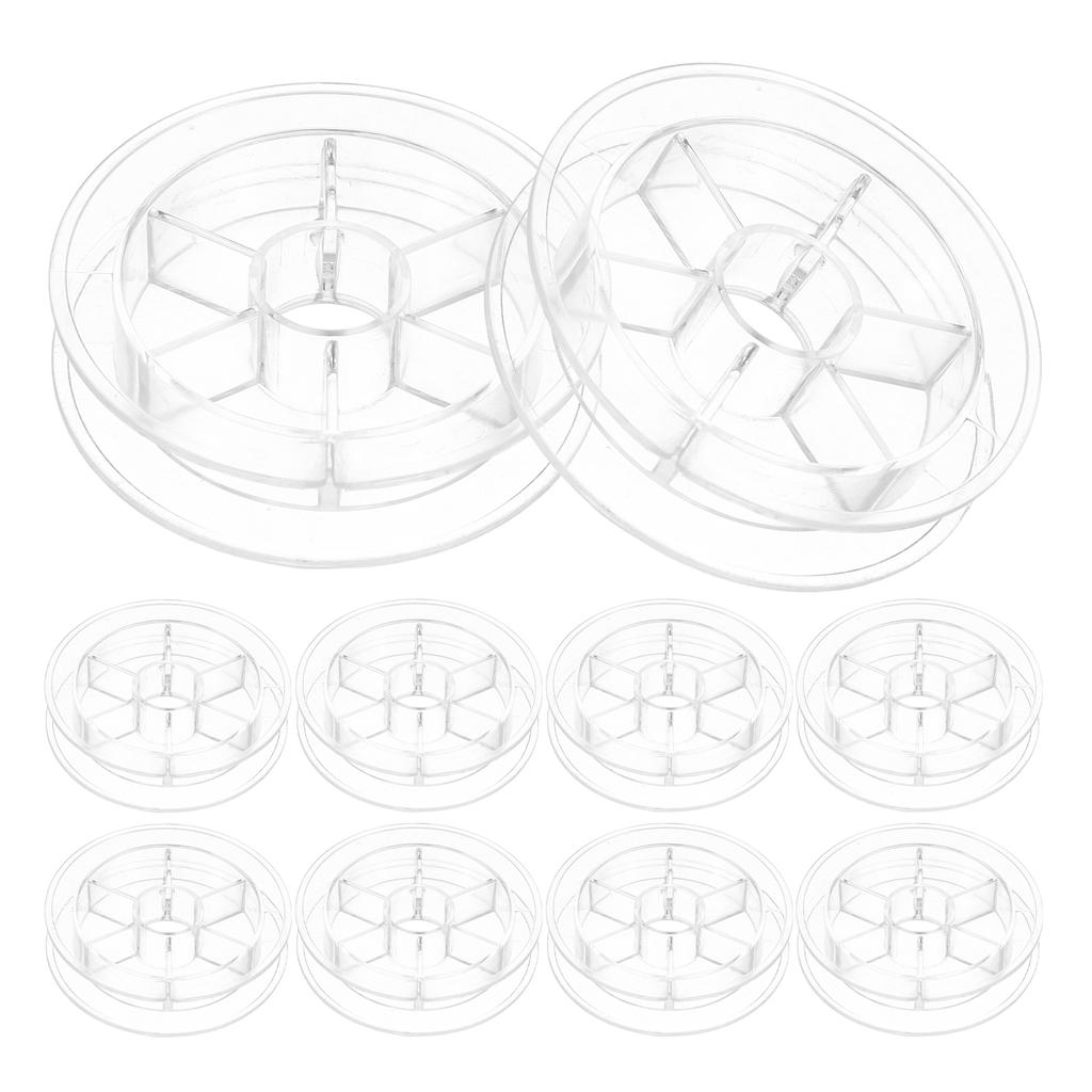 20Pcs Spool Storage Tray Yarn Sewing Spools Embroidery Thread Holder Stitching Empty Winding Plastic Sewing Thread Spools