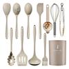 15-Piece Non-Stick Silicone Kitchen Utensil Set: Spatulas, Soup Ladle, Cooking Spoons