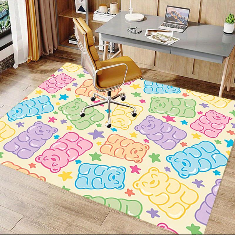 1PC Gummy Bears Stars Extra Large Non-Slip Floor Carpet, Office, Family, Bedroom, Studio - Large Area Rug Indoor Rugs, Vibrant Colors-W234