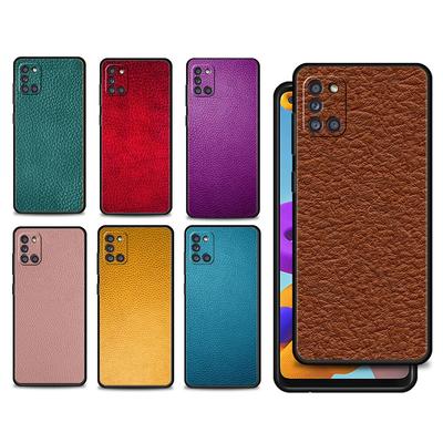 Para Samsung Galaxy A21s A71 A12 A72 A41 A31 A02s A51 A52 A32 4G A22 A73 A03s A52s 5G A33 Funda de Teléfono Original con Patrón de Cuero