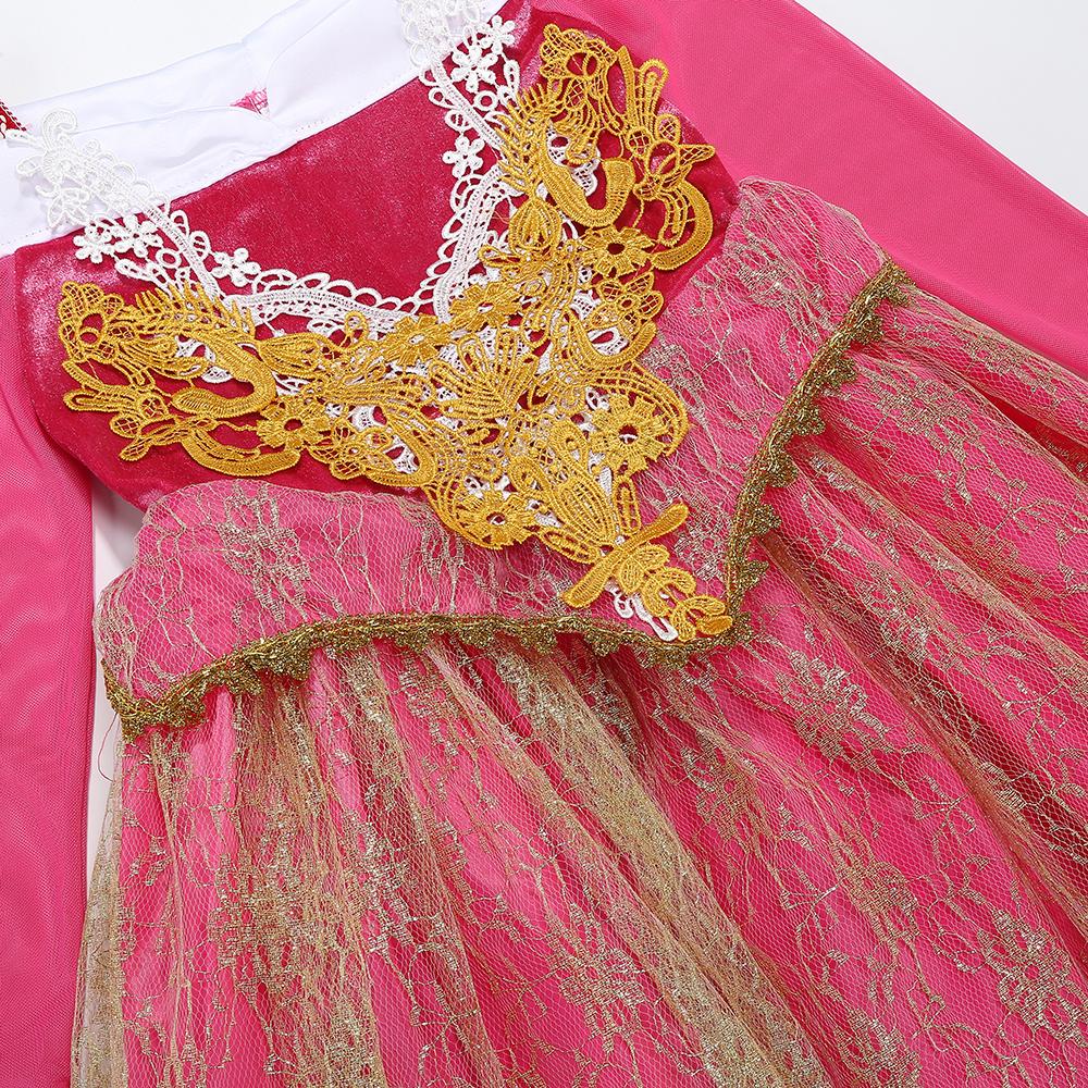 Costume Principessa Bambina Aurora Vestidos Vestito Cosplay Bambina Halloween Carnevale Compleanno Outfit Festa Abito da Ballo