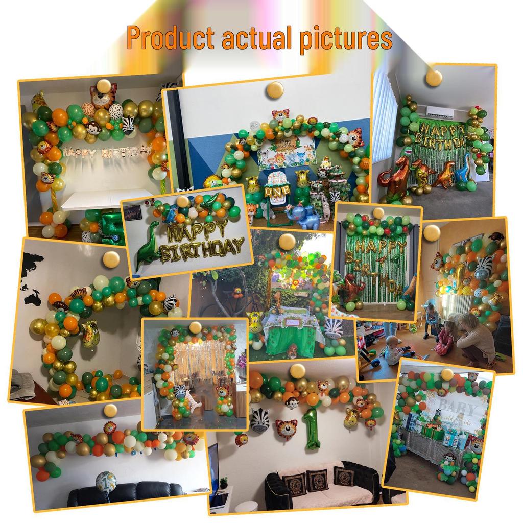 Custom Jungle Animal Balloon Set for Birthday Party Decor