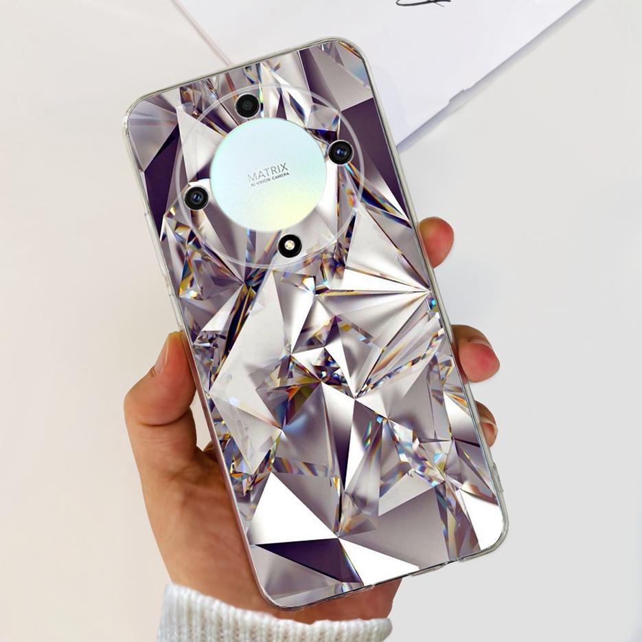 For Honor X9b 5G Case ALI-NX1 Cute Cat Butterfly Painted Cover Soft Silicone Phone Cases For Honor X9b X 9b HonorX9b Soft Fundas