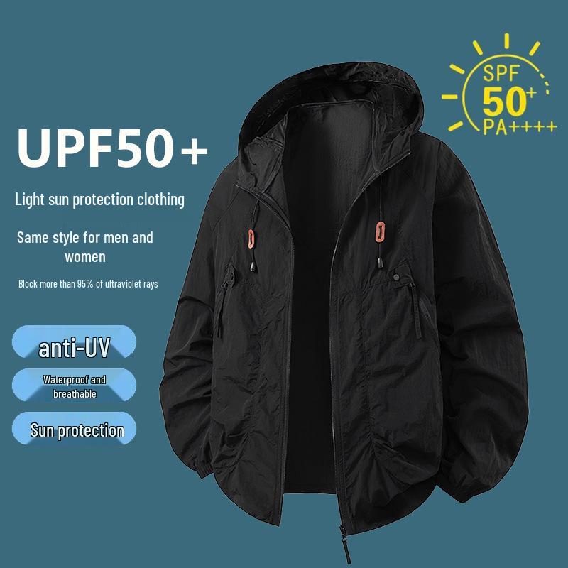 Ultra-Light Breathable Hooded Windbreaker for Men & Women - Summer Sunscreen Jacket