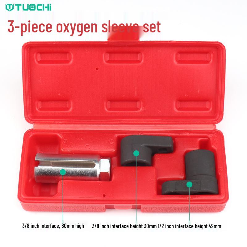 3-Piece 22mm Oxygen Sensor Wrench Set - Automotive Repair Tool