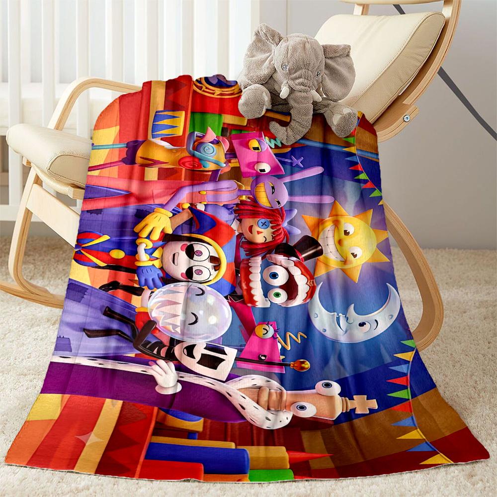 Digital Circus Blanket Comfortable Perfect for Sofa Seaside Office Chair for All Seasons Modern Style Gift for Travel Home Birthdays